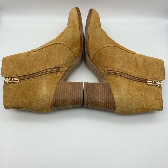 Tory Burch Sabe Caramel Suede Women’s Boots 10M - Picture 6 of 12